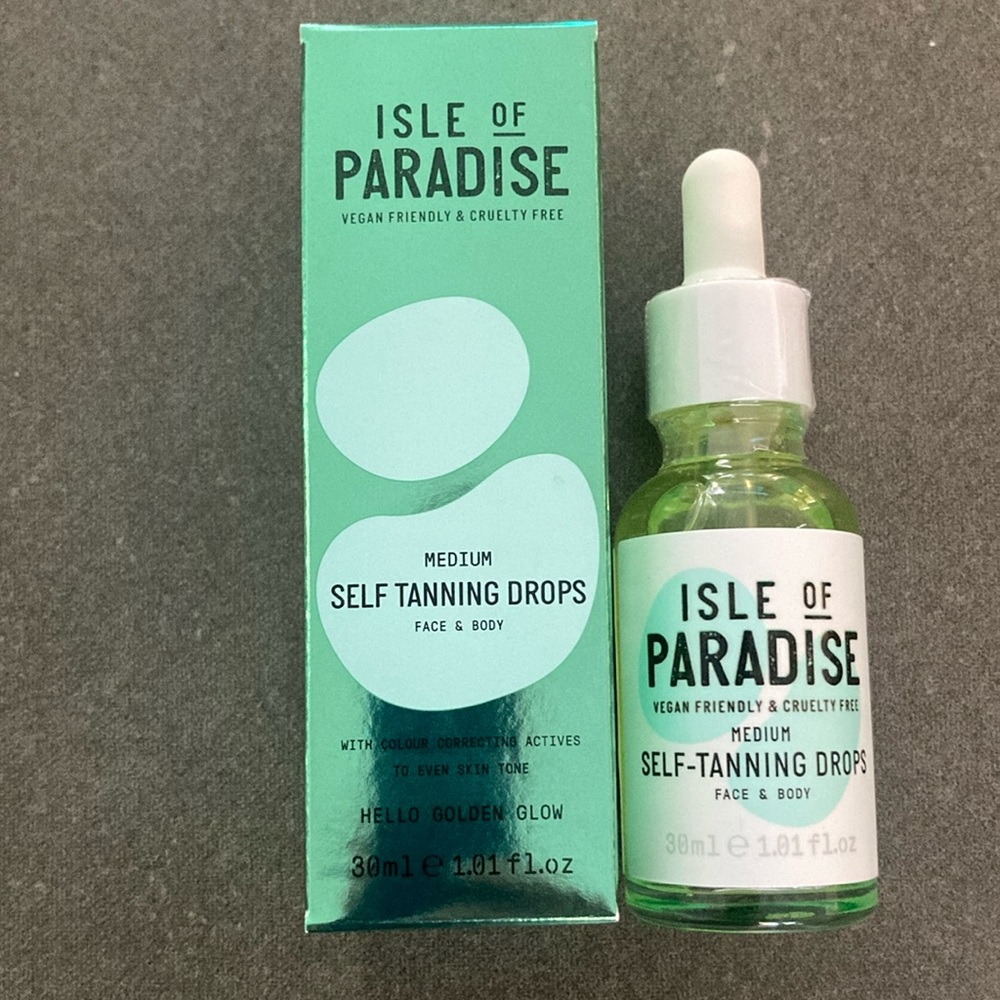 Isle of Paradise - Self Tanning drops. NEW/Sealed.